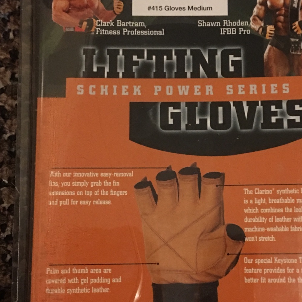 Schiek leather lifting gloves power series NWT - Picture 2 of 6